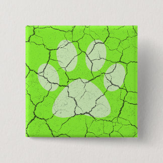 Pinback-Taste für grüne Tierpfade Button