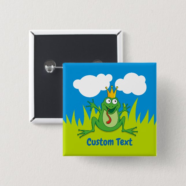 Pinback-Taste für Prince Frog Button (Vorne & Hinten)