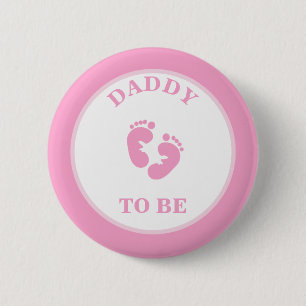 Pinback-Taste (Vater to Be (Girl)) Button