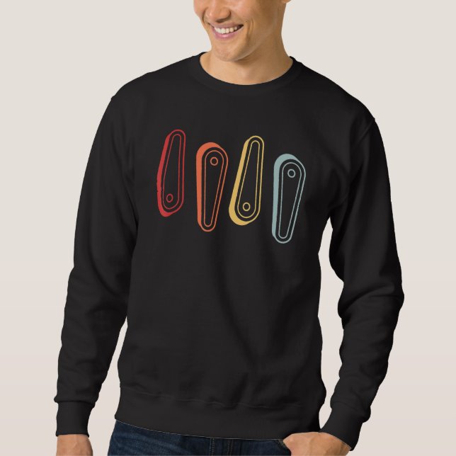 Pinball Arcade Game Retro Automatik Sweatshirt (Vorderseite)