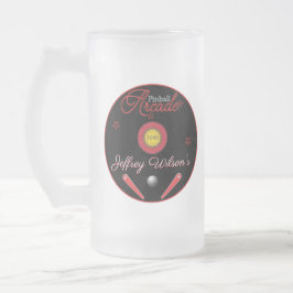 Pinball Arcade Trinkbehälter Mattiertes Bier Glass Mattglas Bierglas