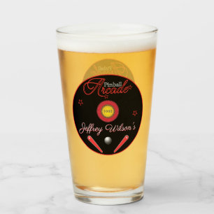 Pinball Arcade Trinkbehälter Pint Beer Glas
