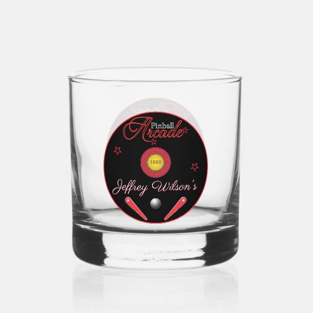 Pinball Arcade Trinkbehälter Rocks Whiskyglas (Vorderseite)