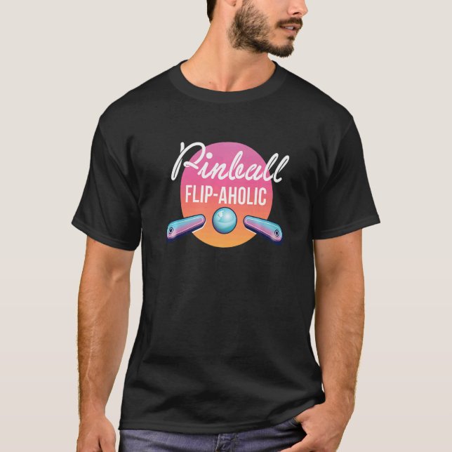 Pinball-Gedreht Pinball-Maschine T-Shirt (Vorderseite)