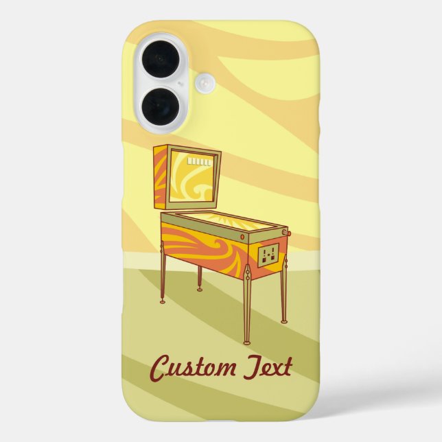 Pinball iPhone 16 Hülle (Rückseite)