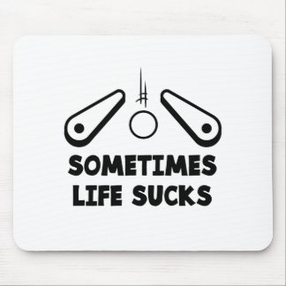 Pinball Life Sind zum Kotzen schwarzen Text Mousepad