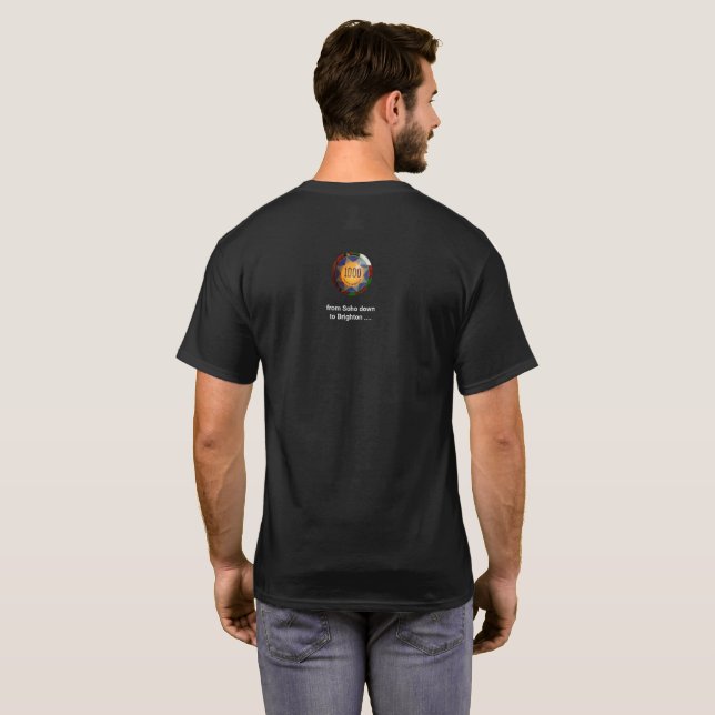 Pinball Machine T Shirt - Vordere Rückseite (Schwarz voll)