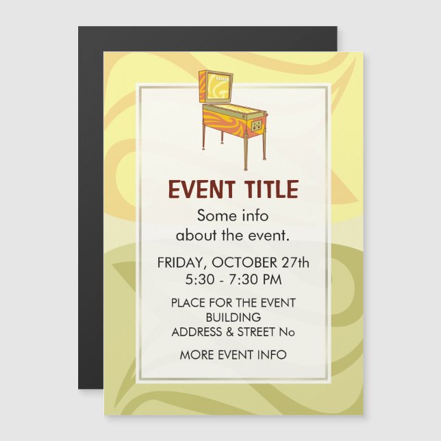 Pinball Magnetkarte (Vorne/Hinten)