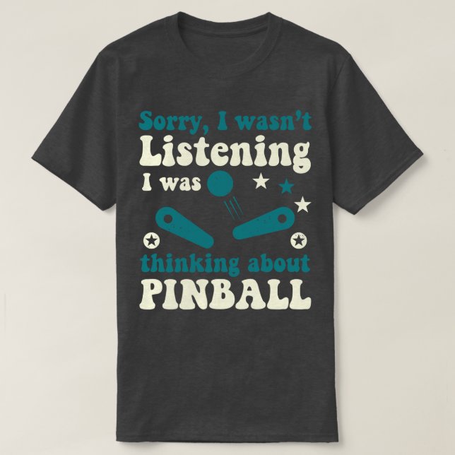 Pinball-Maschinen - Arcade-Spiel T-Shirt (Design vorne)