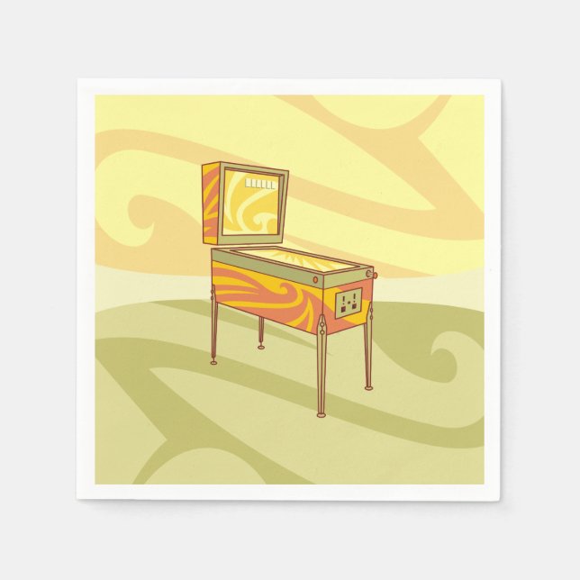 Pinball Serviette (Vorderseite)