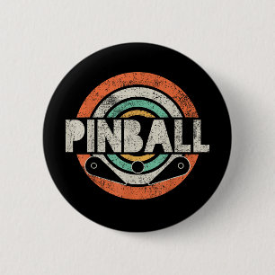 Pinball Spiel Vintage Button