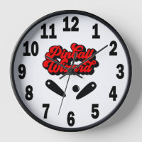 Pinball-Wanduhr mit Holzrahmen #8