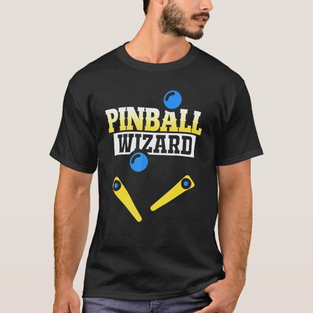 Pinball Wizard Retro Pinball Machine Kostüm T-Shirt (Vorderseite)