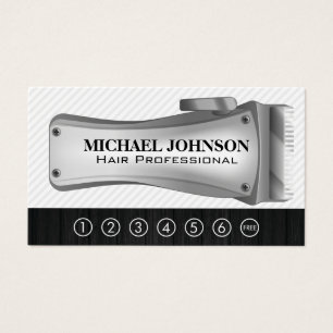 Pince-cheveux Barbershop   Carte Punch