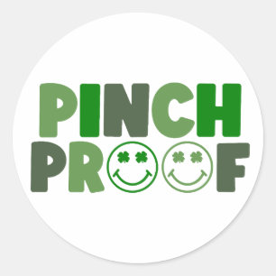 Pinch Proof 🍀 💚 Runder Aufkleber