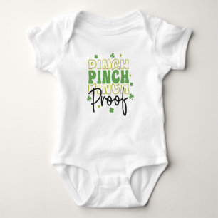 Pinch Proof St. Patricks Day Baby Strampler
