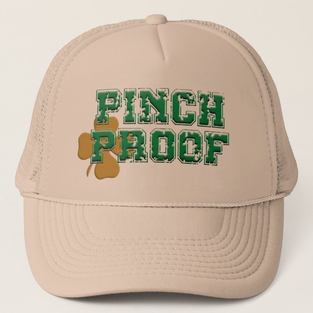 Pinch Proof St Patricks Design Truckerkappe (Vorderseite)
