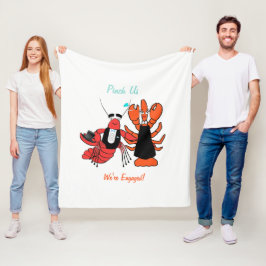Pinch Uns waren Verlobt Crawfish Boil Party Fleecedecke