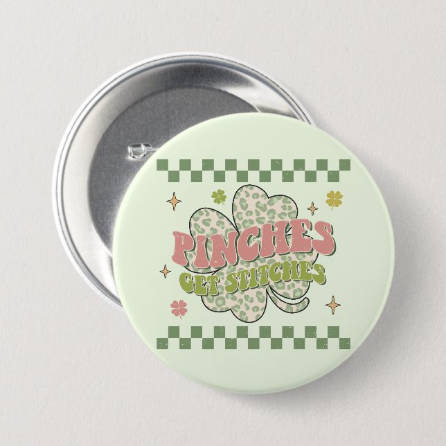 Pinches erhalten Stitches Button (Vorne & Hinten)