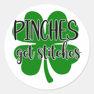 Pinches erhalten Stitches 🍀 Runder Aufkleber