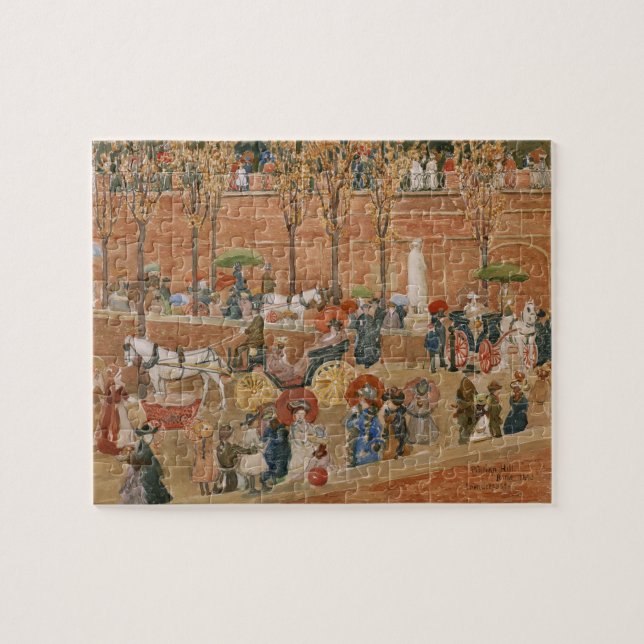 Pincian Hill, Rom, von Maurice Prendergast (Horizontal)