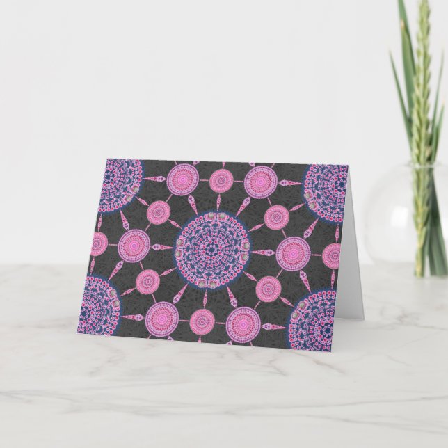 Pincushion Cactus Birthday Card Dankeskarte (Vorderseite)