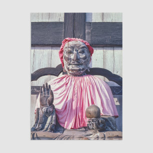 Pindola Bharadvaja Buddhastatue - Nara, Japan Seidenpapier