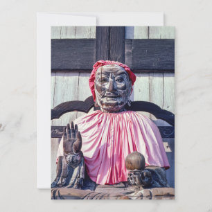 Pindola Bharadvaja hölzerne Buddhastatue - Japan Einladung