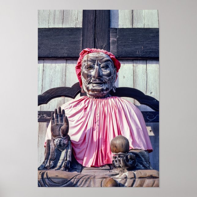 Pindola-Bharadvaja-Statue in Nara - Japan Poster (Vorne)