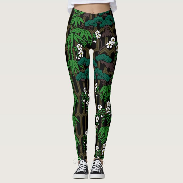 Pine, bamboo, cherry blossoms and tortoiseshell leggings (Vorderseite)