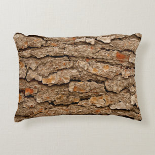 Pine Bark Texture Dekokissen