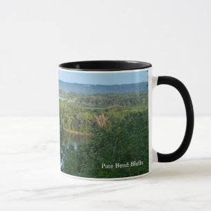 Pine Bend Bluffs mit Blick auf den Fluss Mississip Tasse