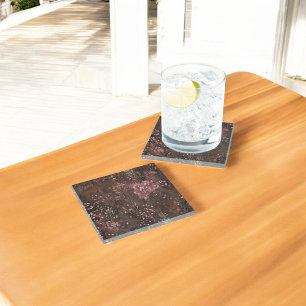 Pine & Berries Soft Pinks Festivals Glasuntersetzer