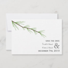 Pine Bough Wedding rettet das Datum Save The Date