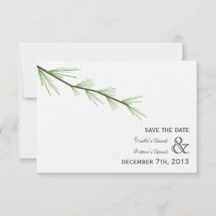 Pine Bough Wedding rettet das Datum Save The Date