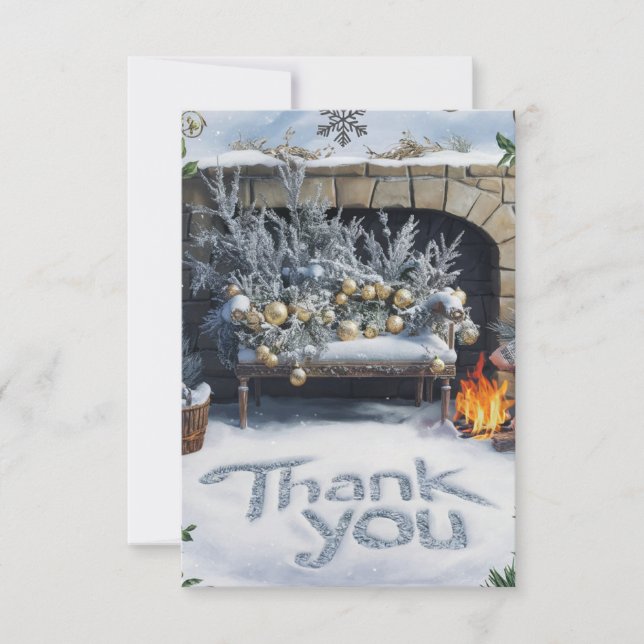 Pine Colorful Boho Happy Holidays Dankeskarte (Vorderseite)