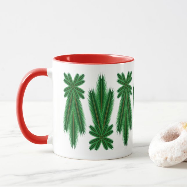 Pine Comet 11oz. Mug - Rouge (Avec donut)