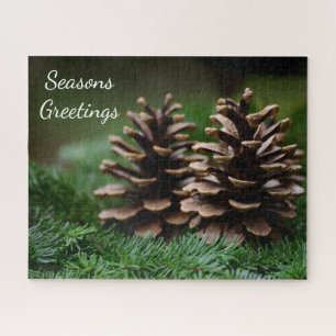 Pine Cone Frohen Festtage