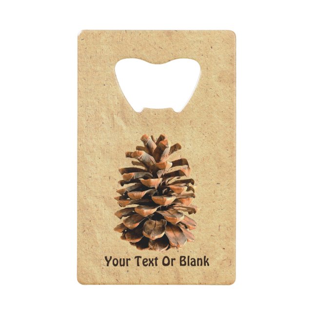 Pine Cone Geldbeutel Flaschenöffner (Vorderseite)