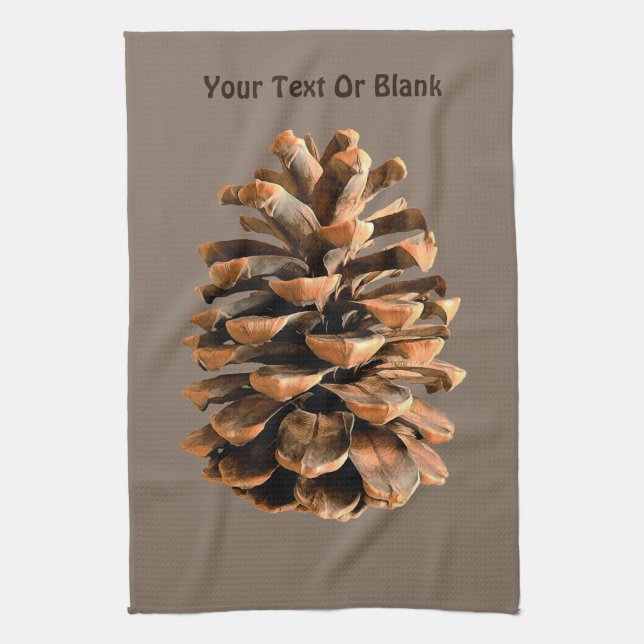 Pine Cone Geschirrtuch (Vertikal)