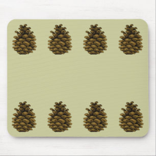 Pine cone Illustration Mousepad