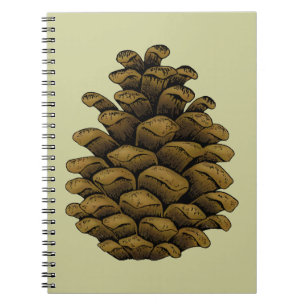 Pine cone Illustration Notizblock