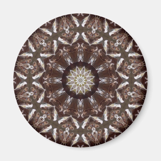 Pine Cone Kaleidoscope Magnet (Vorne)