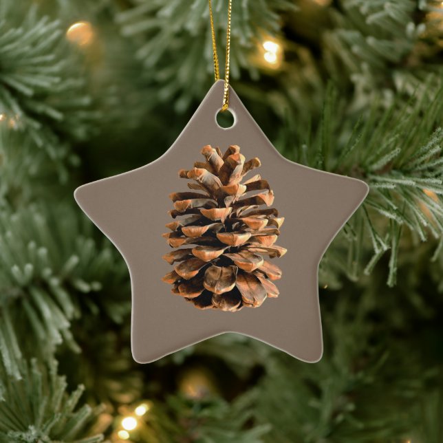 Pine Cone Keramikornament (Baum)