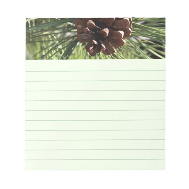 Pine Cone LIned Notepad Notizblock (Vorderseite)