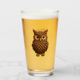 Pine Cone Owl Glas