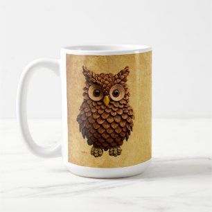 Pine Cone Owl Kaffeetasse