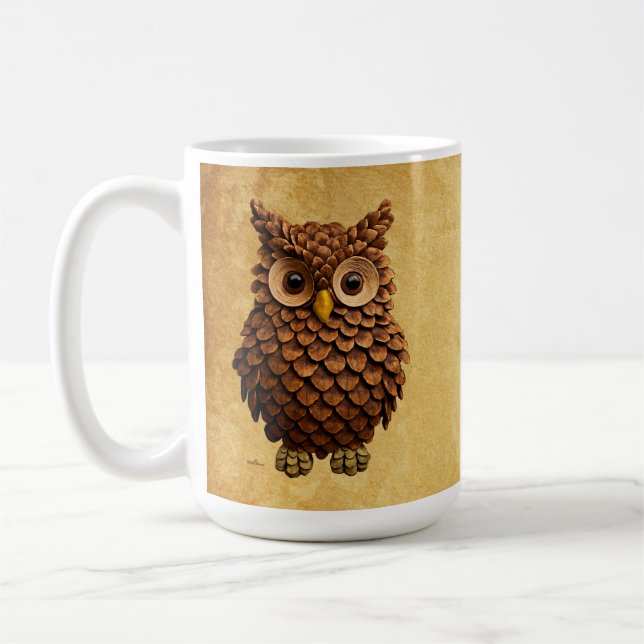 Pine Cone Owl Kaffeetasse (Links)