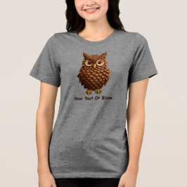 Pine Cone Owl Tri-Blend Shirt