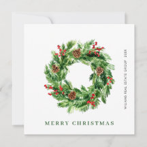 Pine Cones Christmas Wreath Corporate
